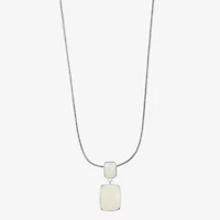 Liz Claiborne Womens Rectangular 17 Inch Pendant Necklaces