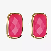 Liz Claiborne 25mm Rectangular Stud Earrings