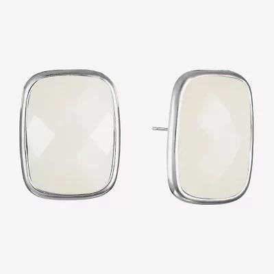 Liz Claiborne 25mm Rectangular Stud Earrings