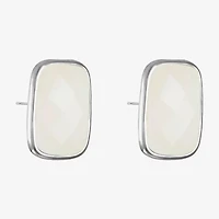 Liz Claiborne 25mm Rectangular Stud Earrings