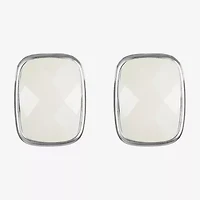 Liz Claiborne 25mm Rectangular Stud Earrings