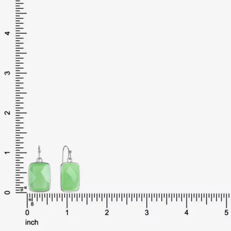 Liz Claiborne Womens Rectangular Drop Earrings