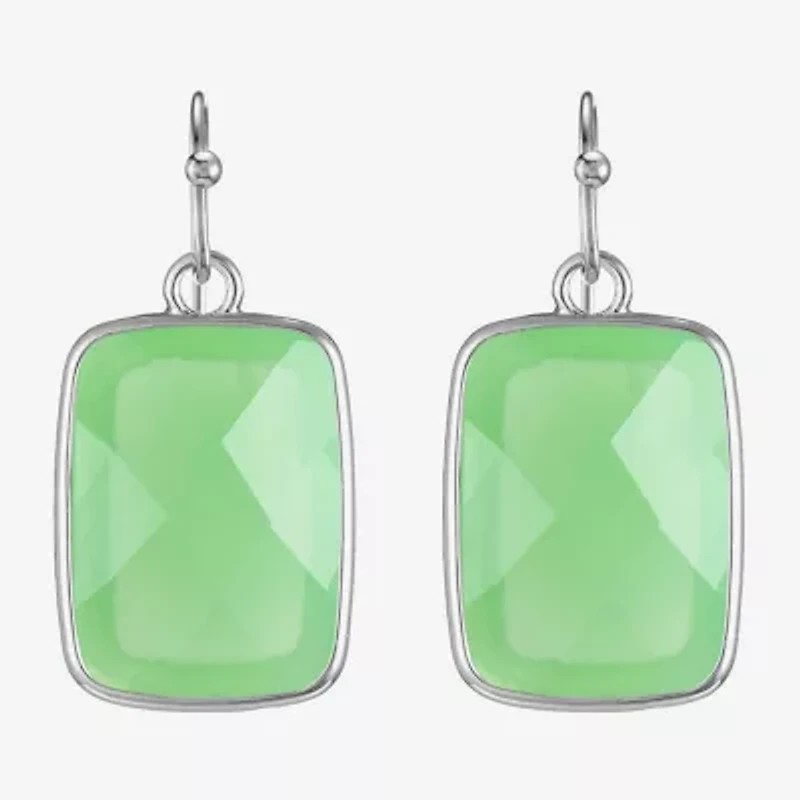 Liz Claiborne Womens Rectangular Drop Earrings
