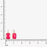 Liz Claiborne Womens Rectangular Drop Earrings