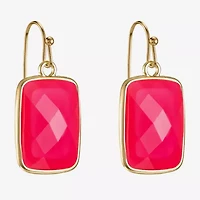 Liz Claiborne Womens Rectangular Drop Earrings