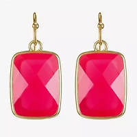 Liz Claiborne Womens Rectangular Drop Earrings