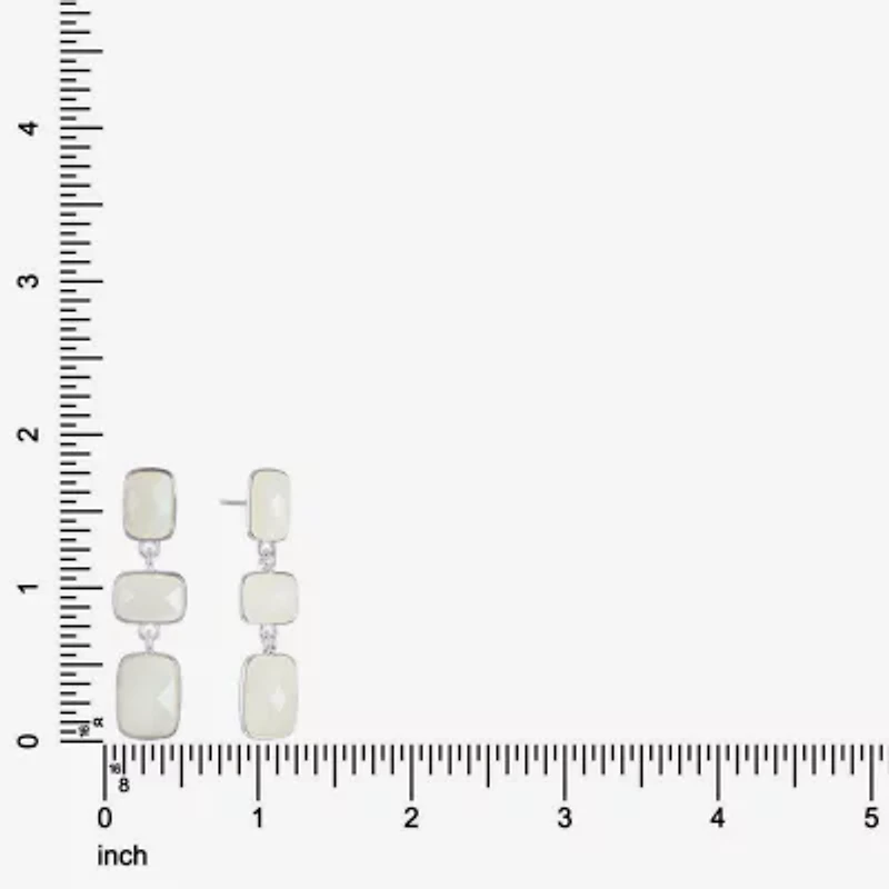 Liz Claiborne Womens Rectangular Hypoallergenic Linear Drop Earrings