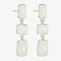 Liz Claiborne Womens Rectangular Hypoallergenic Linear Drop Earrings