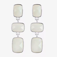 Liz Claiborne Womens Rectangular Hypoallergenic Linear Drop Earrings
