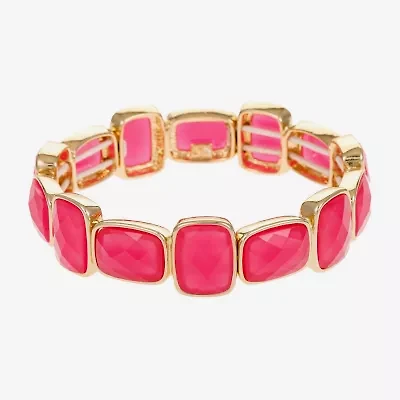 Liz Claiborne Womens Rectangular Stretch Bracelet