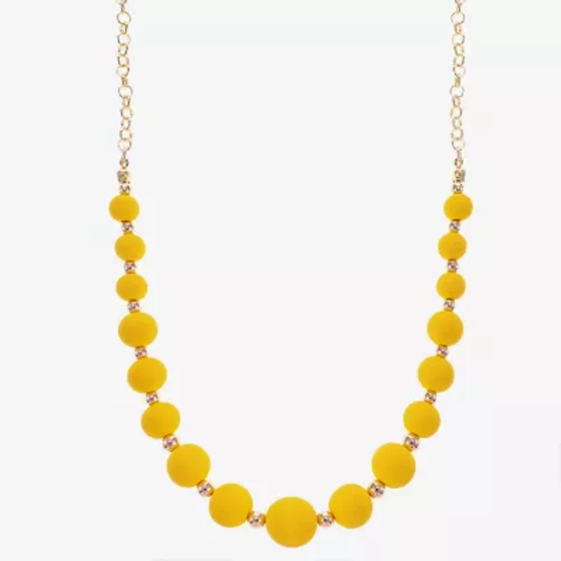 Liz Claiborne Matte Womens 17 Inch Collar Necklace