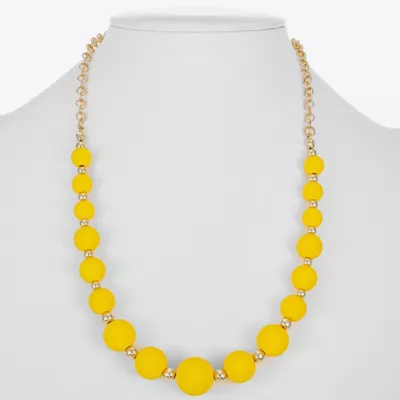 Liz Claiborne Matte Womens 17 Inch Collar Necklace