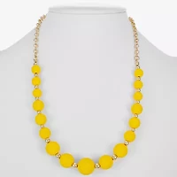 Liz Claiborne Matte Womens 17 Inch Collar Necklace