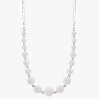 Liz Claiborne Matte Womens 17 Inch Collar Necklace