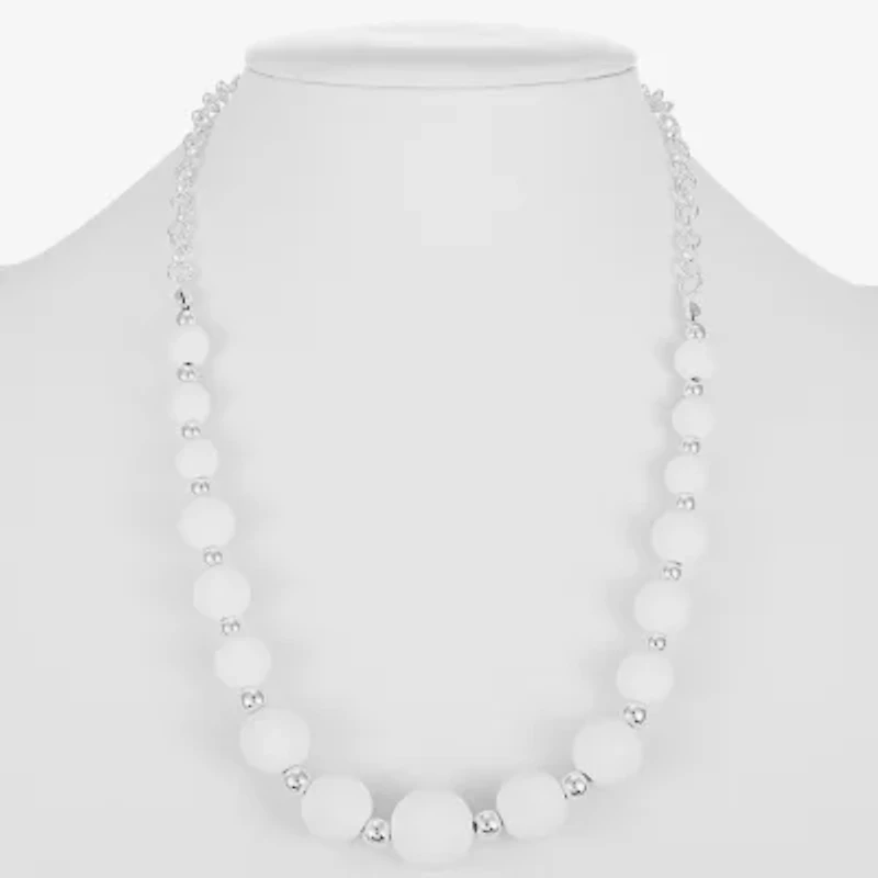 Liz Claiborne Matte Womens 17 Inch Collar Necklace