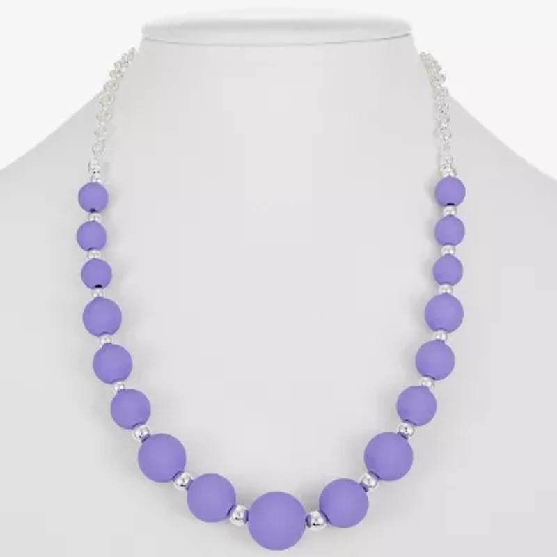 Liz Claiborne Matte Womens 17 Inch Collar Necklace