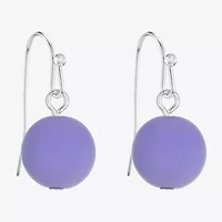 Liz Claiborne Matte Womens Round Drop Earrings