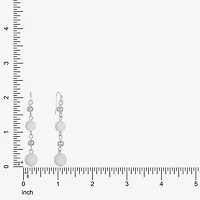 Liz Claiborne Matte Womens Round Drop Earrings