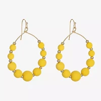 Liz Claiborne Matte Womens Round Drop Earrings
