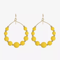 Liz Claiborne Matte Womens Round Drop Earrings