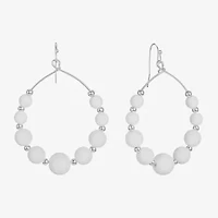 Liz Claiborne Matte Womens Round Drop Earrings