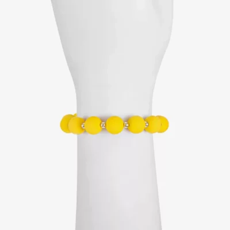 Liz Claiborne Matte Womens Round Stretch Bracelet