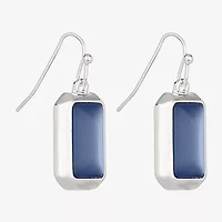 Liz Claiborne Womens Rectangular Drop Earrings