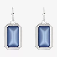 Liz Claiborne Womens Rectangular Drop Earrings