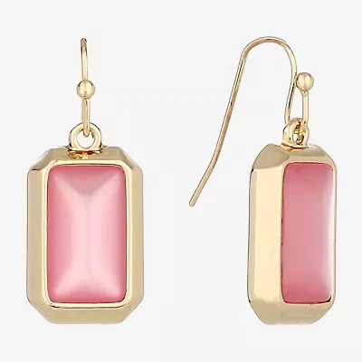 Liz Claiborne Womens Rectangular Drop Earrings