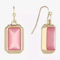 Liz Claiborne Womens Rectangular Drop Earrings