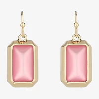 Liz Claiborne Womens Rectangular Drop Earrings