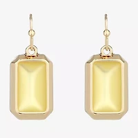 Liz Claiborne Womens Rectangular Drop Earrings