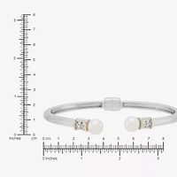 Limited Quantities! Womens White 14K Gold Sterling Silver Cuff Bracelet