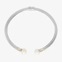 Limited Quantities! Womens White 14K Gold Sterling Silver Cuff Bracelet