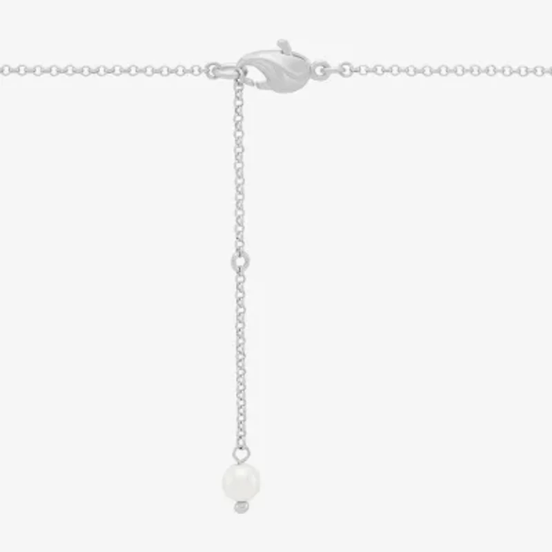 Limited Quantities! Cupcake Womens Dyed White Cultured Freshwater Pearl Sterling Silver 16 Inch Pendant Necklace