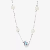 Limited Quantities! Cupcake Womens Dyed White Cultured Freshwater Pearl Sterling Silver 16 Inch Pendant Necklace
