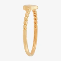 Gold Addiction Womens 10K Heart Round Band