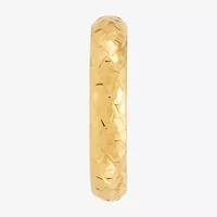 Womens 4MM 14K Gold Heart Round Band