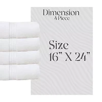Home Weavers Inc Elegance Essentials 4-pc. Solid Hand Towel
