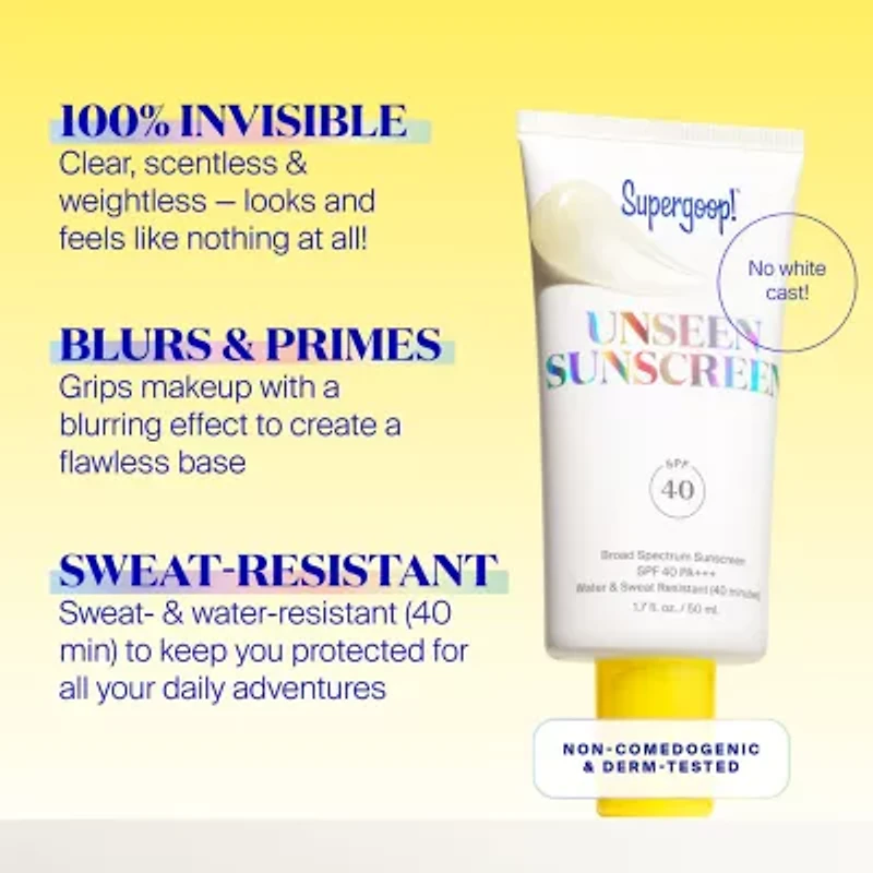 Supergoop Unseen Sunscreen Spf 40 1.7oz