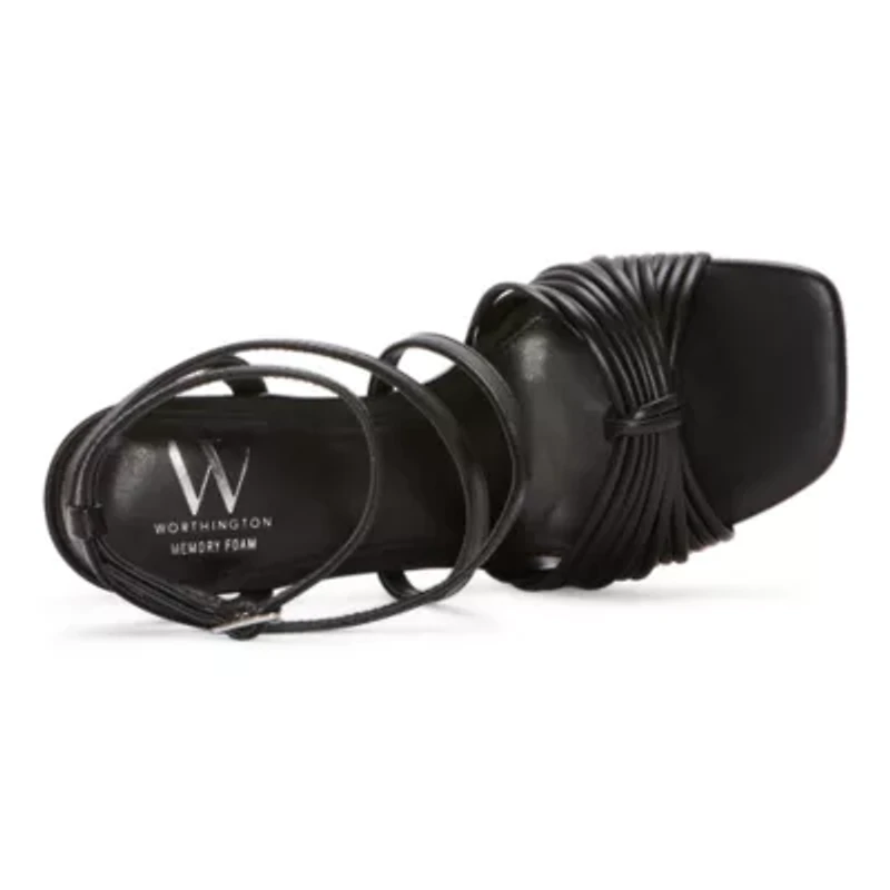 Worthington Womens Asti Heeled Sandals