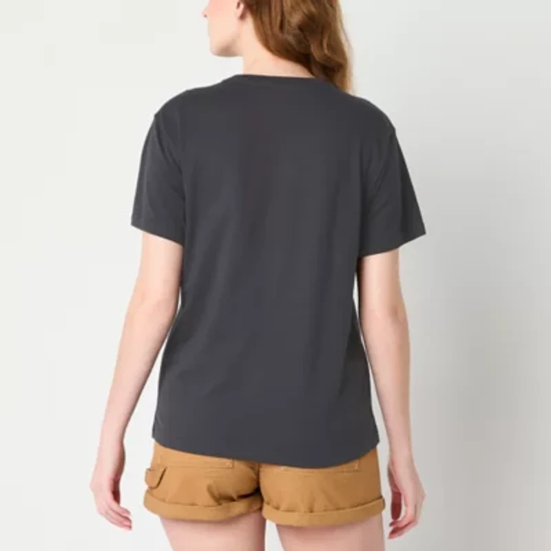 Tinker Bell Boyfriend Womens Crew Neck Short Sleeve Loose Fit Juniors Graphic T-Shirt