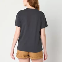 Tinker Bell Boyfriend Womens Crew Neck Short Sleeve Loose Fit Juniors Graphic T-Shirt