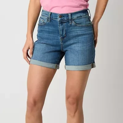 a.n.a Womens High Rise 5" Denim Short