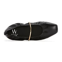 Worthington Talmond Womens Square Closed Toe Ballet Flats