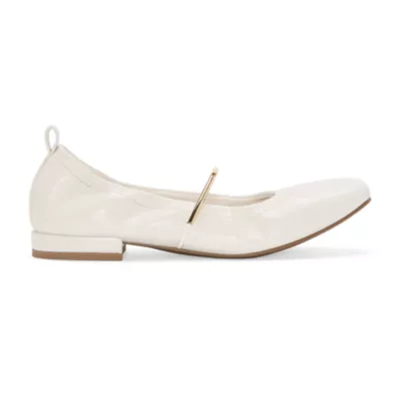 Worthington Talmond Womens Square Closed Toe Ballet Flats