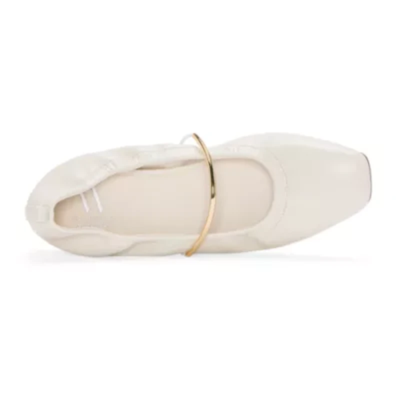 Worthington Talmond Womens Square Closed Toe Ballet Flats