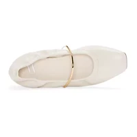 Worthington Talmond Womens Square Closed Toe Ballet Flats