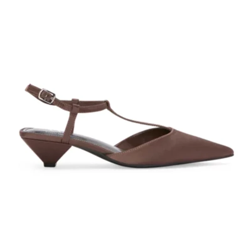 Worthington Rocky Womens Pointed Closed Toe Kitten Heel Pumps