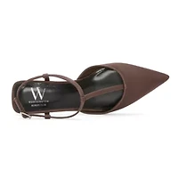 Worthington Rocky Womens Pointed Closed Toe Kitten Heel Pumps